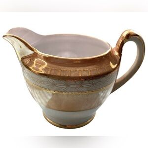 Antique Hand Painted Noritake Moriage Creamer